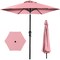 Best Choice Products 10ft Outdoor Steel Market Patio Umbrella w/ Crank, Tilt Push Button, 6 Ribs